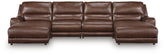 Diamond Furniture - Ashley Furniture - DeepWakes 4-Piece Reclining Sectional with Double Chaise - 4-Piece Reclining Sectional with Double Chaise - PCU62607S37