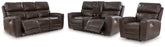 Diamond Furniture - Ashley Furniture - Crossplex Power Reclining Sofa, Loveseat and Recliner - Power Reclining Sofa, Loveseat and Recliner - PCU64506U2