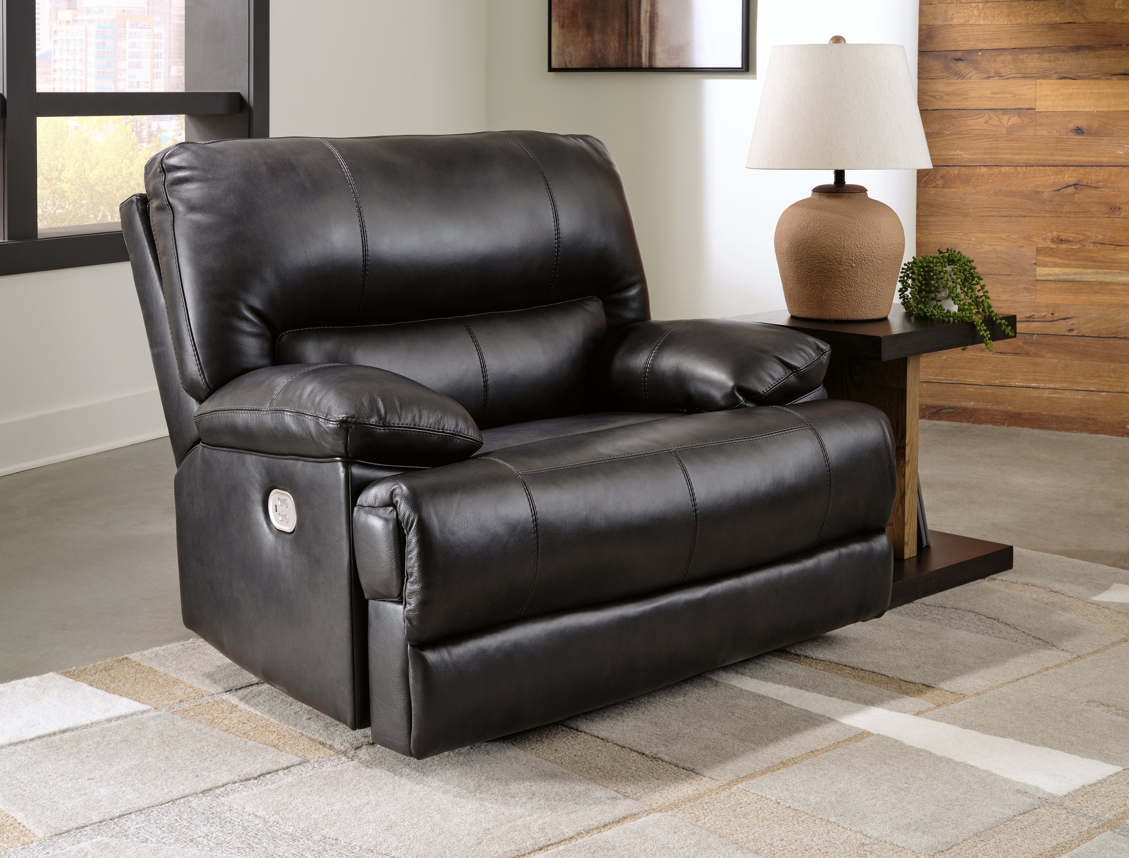 Diamond Furniture - Ashley Furniture - Mountainous Power Recliner - PWR Recliner/ADJ Headrest - U6580182