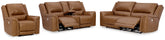 Diamond Furniture - Ashley Furniture - Trasimeno Power Reclining Sofa, Loveseat and Recliner - Power Reclining Sofa, Loveseat and Recliner - U82815U2