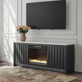 Diamond Furniture - Ashley Furniture - Cadmori 63" TV Stand with Electric Fireplace - 63" TV Stand with Electric Fireplace - W2616W1