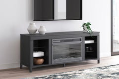Diamond Furniture - Ashley Furniture - Cayberry 60" TV Stand with Electric Fireplace - 60" with Electric Fireplace - W2721-168