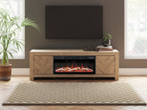 Diamond Furniture - Ashley Furniture - Cayboni 71" TV Stand with Electric Fireplace - 71" TV Stand with Electric Fireplace - W3787W1