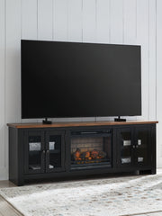 Diamond Furniture - Ashley Furniture - Wildenauer 76" TV Stand with Electric Fireplace - 76" TV Stand with Electric Fireplace - W664W1