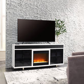 Diamond Furniture - Ashley Furniture - Gardoni 72" TV Stand with Electric Fireplace - 72" TV Stand with Electric Fireplace - W756W1