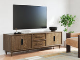 Diamond Furniture - Ashley Furniture - Roanhowe 85" TV Stand - 85" - W769-68