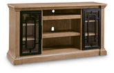 Diamond Furniture - Ashley Furniture - Wittenmyer 72" TV Stand - 72" / Natural/Black - W794-68