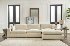 Diamond Furniture - Ashley Furniture - Elyza 3-Piece Sectional with Chaise - RAF 3-Piece Sectional with Chaise - 10006S4