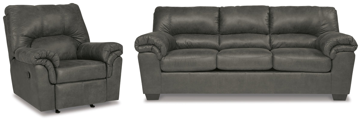 Diamond Furniture - Ashley Furniture - Bladen Sofa and Recliner - Sofa and Recliner - 12021U4