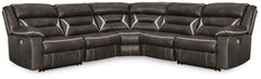 Diamond Furniture - Ashley Furniture - Kincord 5-Piece Power Reclining Sectional - 5-Piece Power Reclining Sectional / Midnight - 13104S6