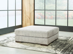 Diamond Furniture - Ashley Furniture - Regent Park Living Room - Oversized Accent Ottoman / Pewter - 1440408