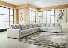 Diamond Furniture - Ashley Furniture - Regent Park 6-Piece Sectional - RAF 6-Piece Sectional / Pewter - 14404S7