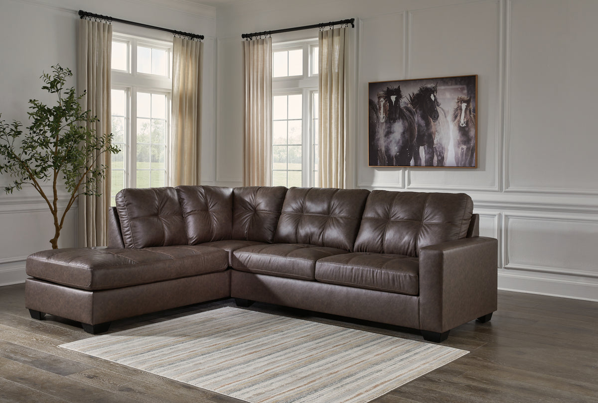 Diamond Furniture - Ashley Furniture - Barlin Mills 2-Piece Sectional with Chaise - RAF 2-Piece Sectional with Chaise - 17003S1