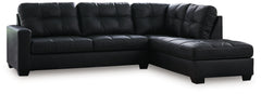 Diamond Furniture - Ashley Furniture - Barlin Mills Sectional - RAF 2-Piece Sectional with Chaise / Umber - 17003S1