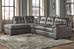 Diamond Furniture - Ashley Furniture - Fallston Sectional - RAF 2-Piece Sectional with Chaise / Slate - 17221S1