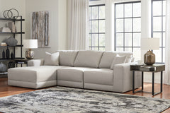 Diamond Furniture - Ashley Furniture - Next-Gen Gaucho 3-Piece Sectional Sofa with Chaise - RAF 3-Piece Sectional Sofa with Chaise / Gray - 18304S1