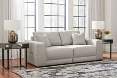 Diamond Furniture - Ashley Furniture - Next-Gen Gaucho Sectional - RAF 3-Piece Sectional Sofa with Chaise / Gray - 18304S2