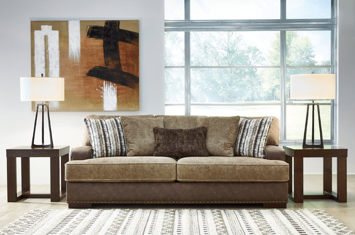Diamond Furniture - Ashley Furniture - Alesbury Sofa - Sofa / Chocolate - 1870438