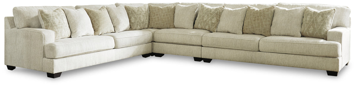 Diamond Furniture - Ashley Furniture - Rawcliffe Sectional - LAF 3-Piece Sectional / Parchment - 19604S1
