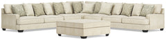 Diamond Furniture - Ashley Furniture - Rawcliffe 5-Piece Sectional and Oversized Ottoman - 5-Piece Sectional and Oversized Ottoman - 19604U4