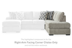 Diamond Furniture - Ashley Furniture - Calnita Sectional - RAF Sofa Chaise / Sisal - 2050203