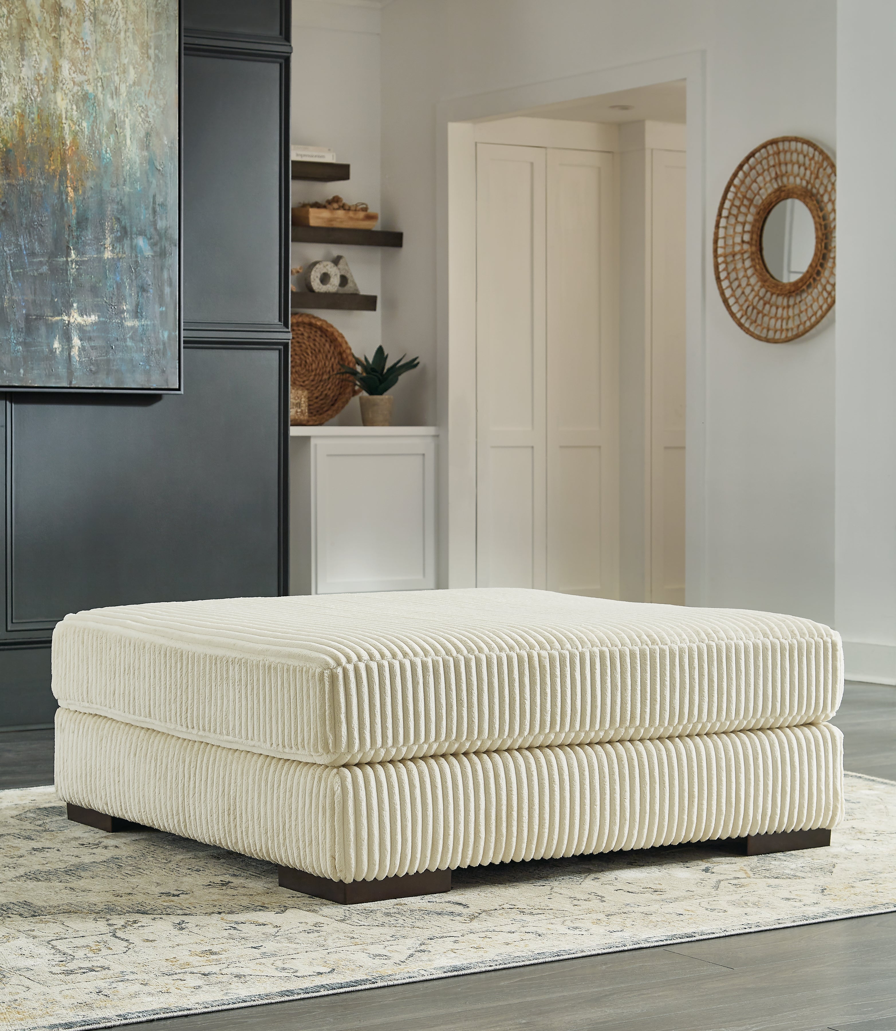 Lindyn 2-Piece Sectional, Chaise and Oversized Ottoman