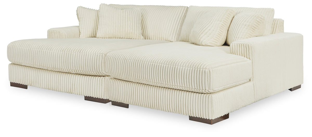 Diamond Furniture - Ashley Furniture - Lindyn Super Chaise - RAF Super Chaise - 21104S16