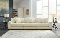 Diamond Furniture - Ashley Furniture - Lindyn 3-Piece Sectional Sofa - RAF 3-Piece Sectional Sofa / Ivory - 21104S14