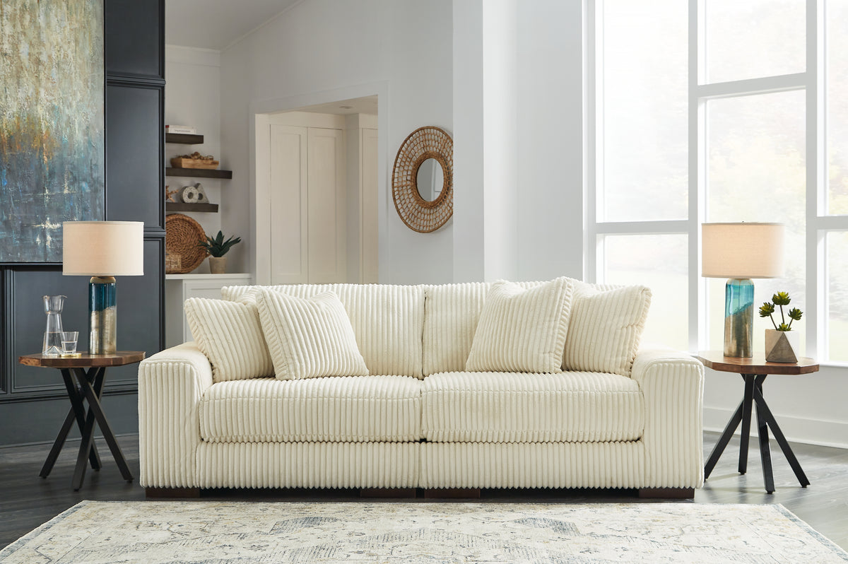 Diamond Furniture - Ashley Furniture - Lindyn 2-Piece Sectional Sofa - RAF 2-Piece Sectional Sofa / Ivory - 21104S1