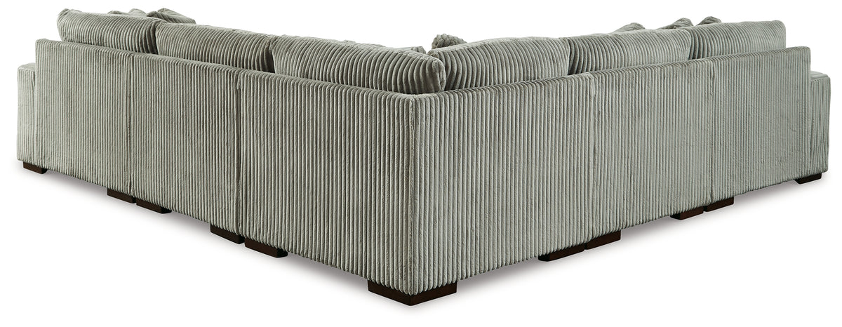 Diamond Furniture - Ashley Furniture - Lindyn Sectional - RAF 6-Piece Sectional / Ivory - 21104S20