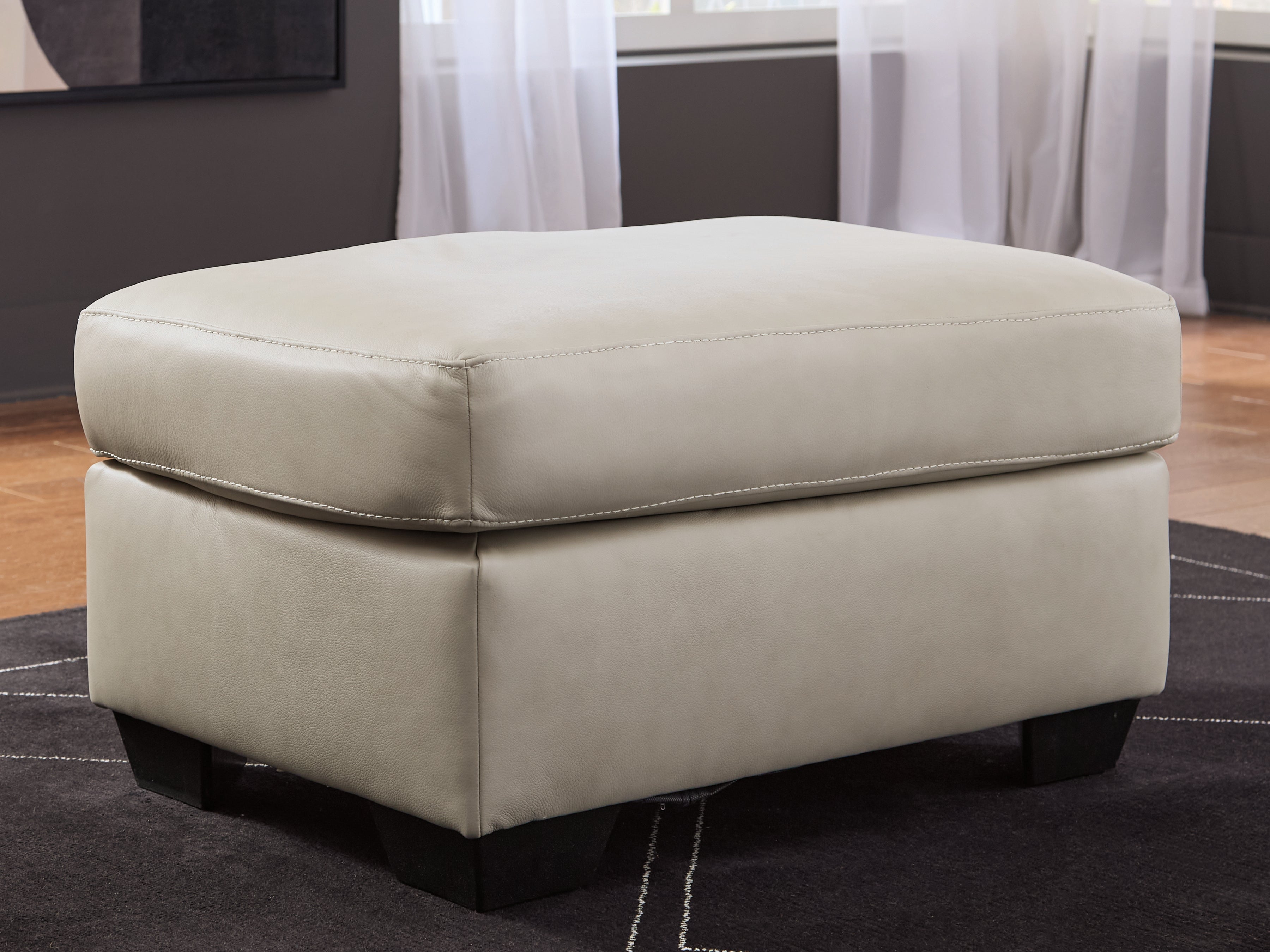 Diamond Furniture - Ashley Furniture - Santorine Living Room - Ottoman / Bone - 2170814