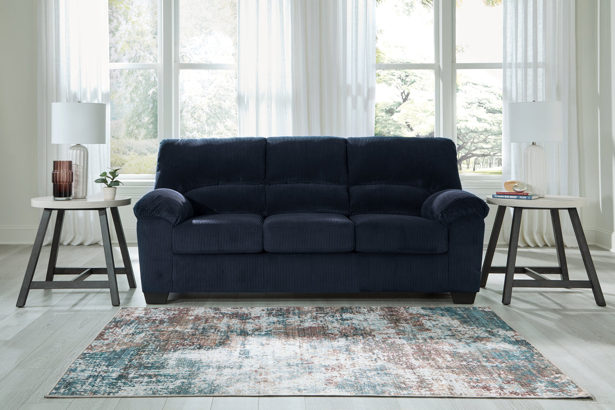 Diamond Furniture - Ashley Furniture - SimpleJoy Living Room - Loveseat / Onyx - 2420435