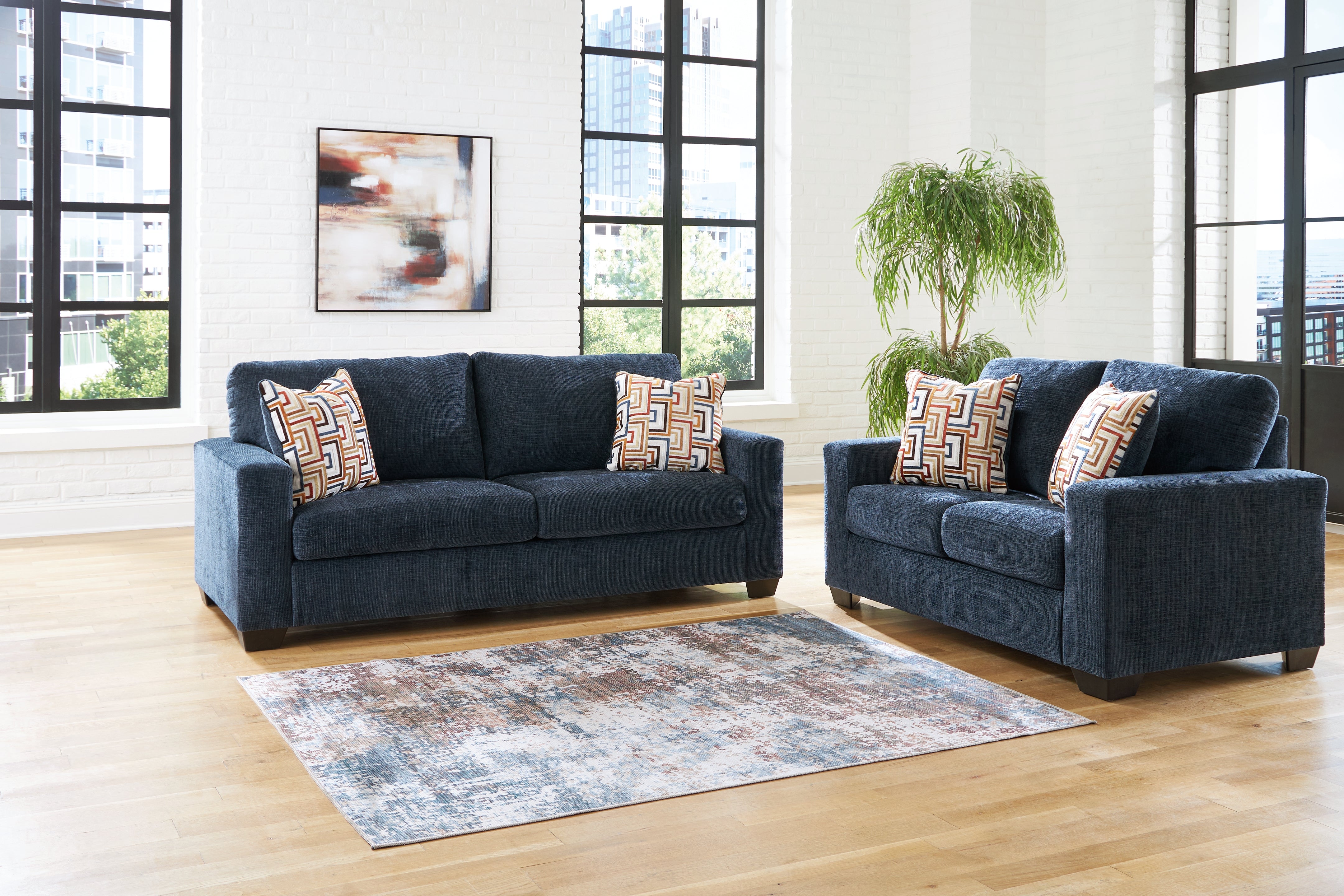 Diamond Furniture - Ashley Furniture - Aviemore Sofa and Loveseat - Sofa and Loveseat - 24303U2