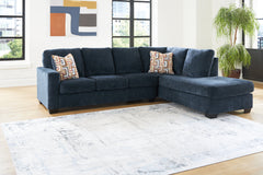 Diamond Furniture - Ashley Furniture - Aviemore Sectional - LAF 2-Piece Sectional with Chaise / Ink - 24303S2