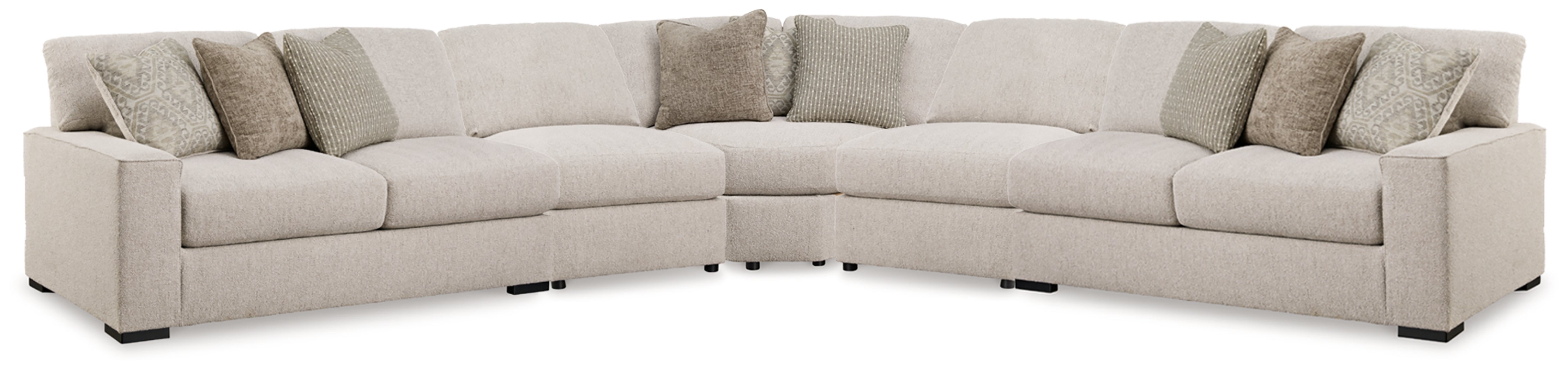 Diamond Furniture - Ashley Furniture - Ballyton Sectional - RAF 5-Piece Sectional / Sand - 25102S3