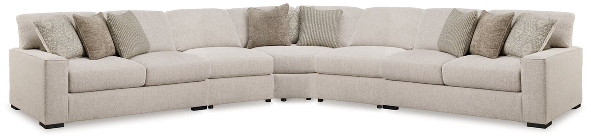 Diamond Furniture - Ashley Furniture - Ballyton 5-Piece Sectional - RAF 5-Piece Sectional - 25102S3