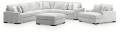 Diamond Furniture - Ashley Furniture - Stupendous 4-Piece Sectional, Oversized Chaise and Ottoman - 4-Piece Sectional, Oversized Chaise and Ottoman - 25903U1