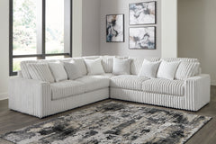 Diamond Furniture - Ashley Furniture - Stupendous Sectional - RAF 2-Piece Sectional with Chaise / Alloy - 25903S6