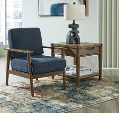 Diamond Furniture - Ashley Furniture - Bixler Living Room - Loveseat / Navy - 2610635