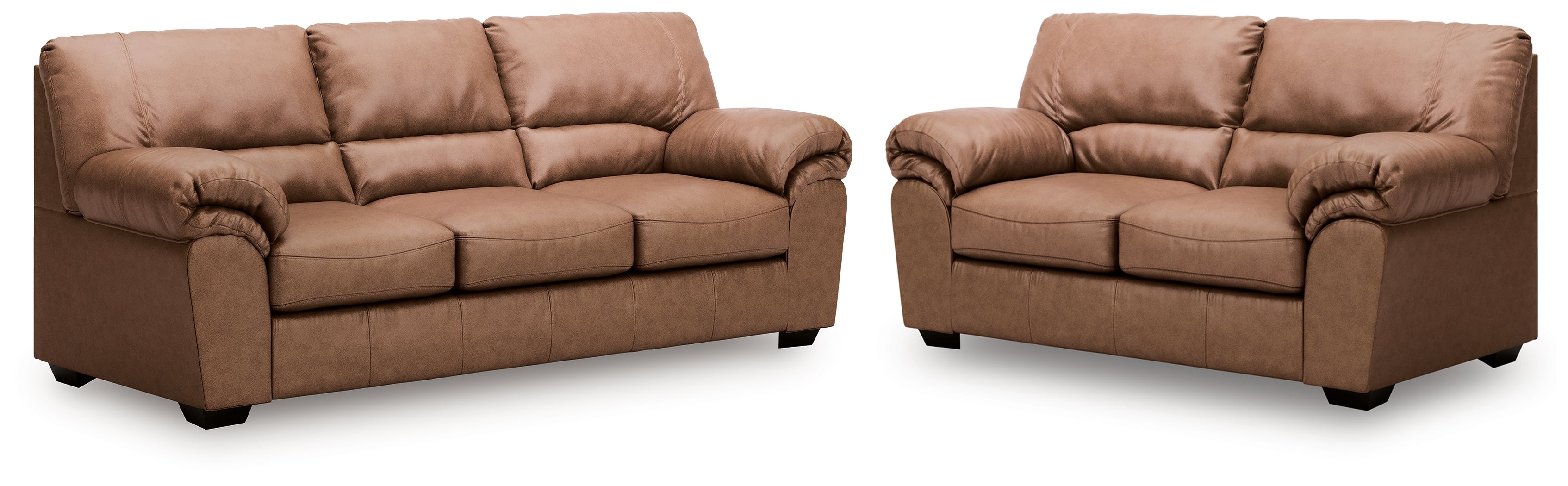 Diamond Furniture - Ashley Furniture - WillowBend Sofa and Loveseat - Sofa and Loveseat / Caramel - PC27704U1