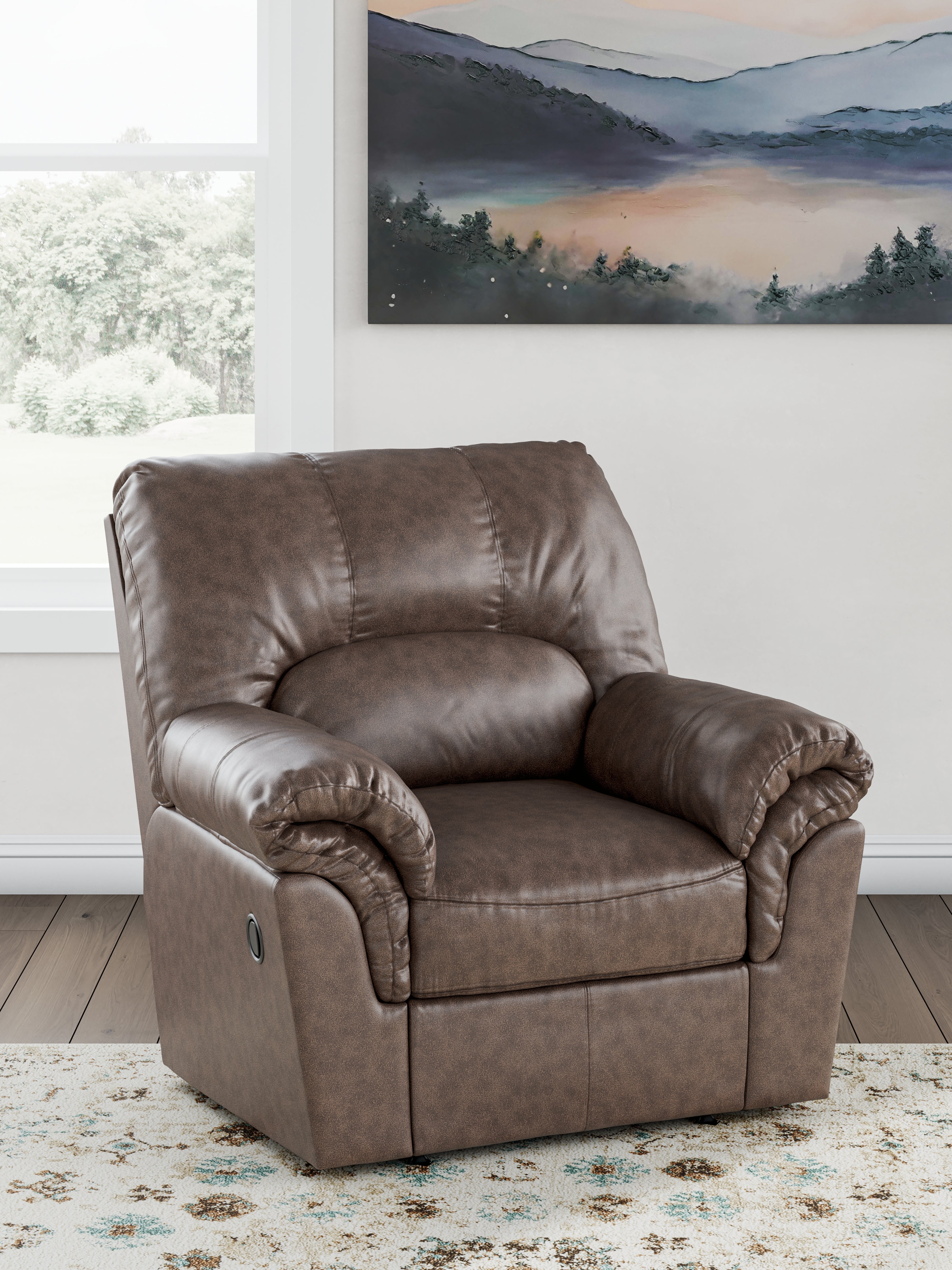 Diamond Furniture - Ashley Furniture - WillowBend Living Room - Rocker Recliner / Umber - PC2770525