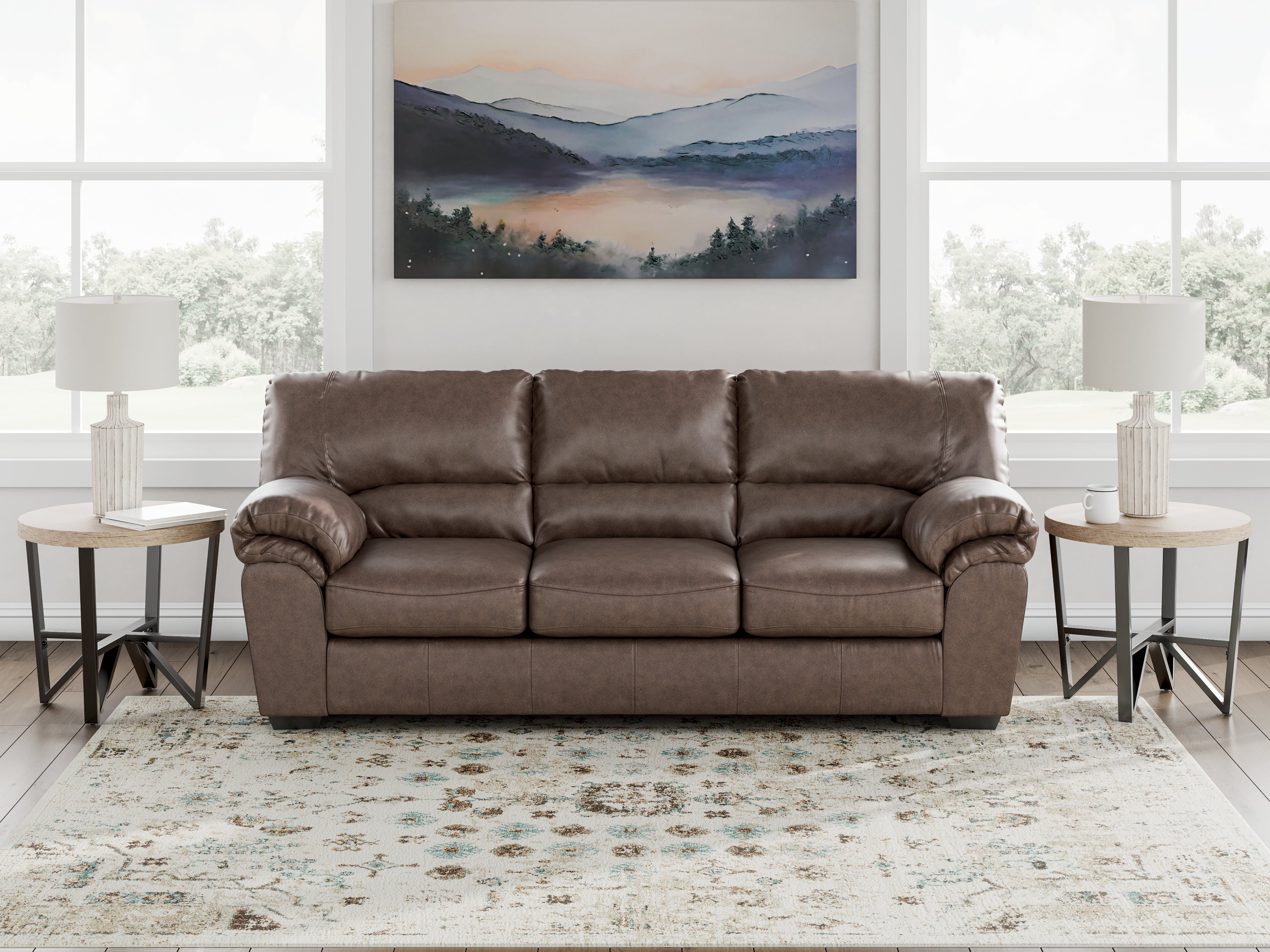 Diamond Furniture - Ashley Furniture - WillowBend Living Room - Sofa / Umber - PC2770538