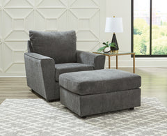 Diamond Furniture - Ashley Furniture - Stairatt Chair and Ottoman - Chair and Ottoman - 28502U2