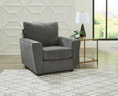 Diamond Furniture - Ashley Furniture - Stairatt Living Room - Sofa / Gravel - 2850238