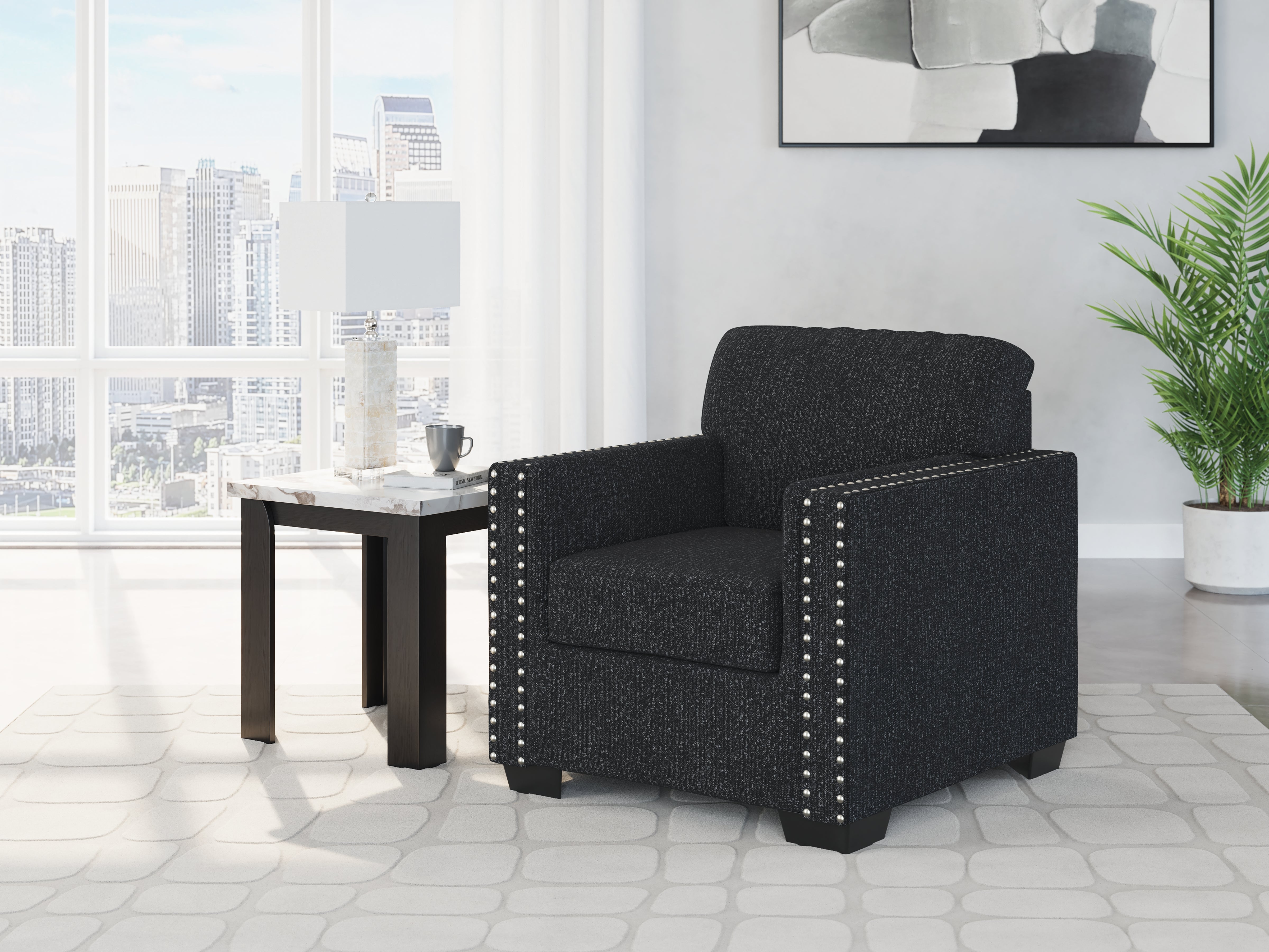 Diamond Furniture - Ashley Furniture - Jasmine Peaks Living Room - Chair / Coal - 2890420