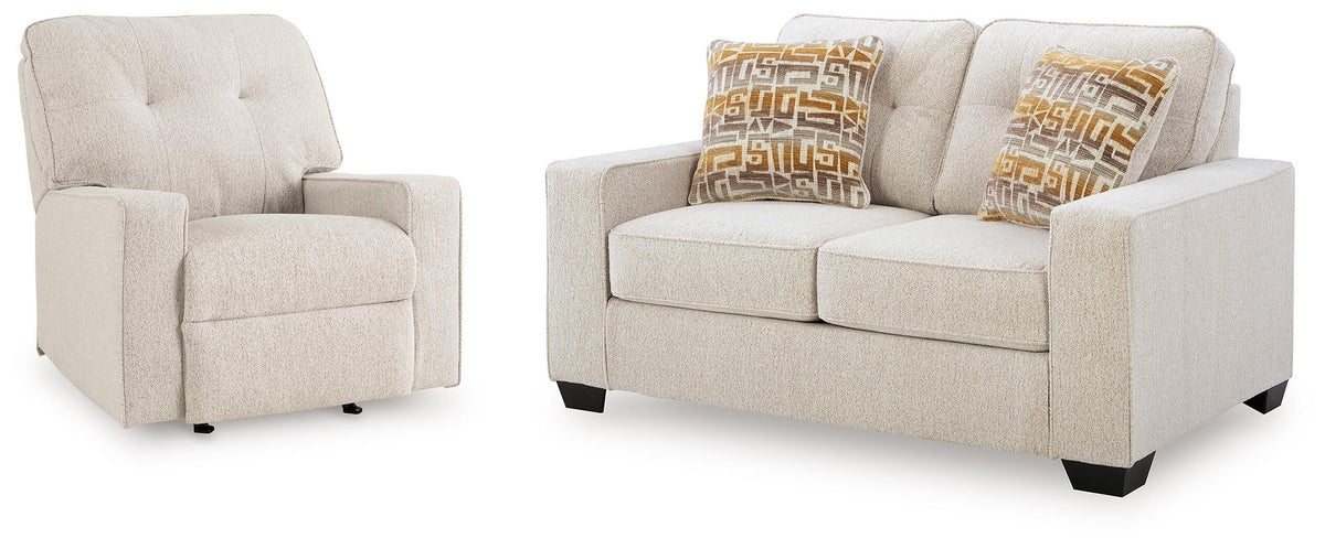 Diamond Furniture - Ashley Furniture - Larimer Loveseat and Recliner - Loveseat and Recliner - PC29203U4