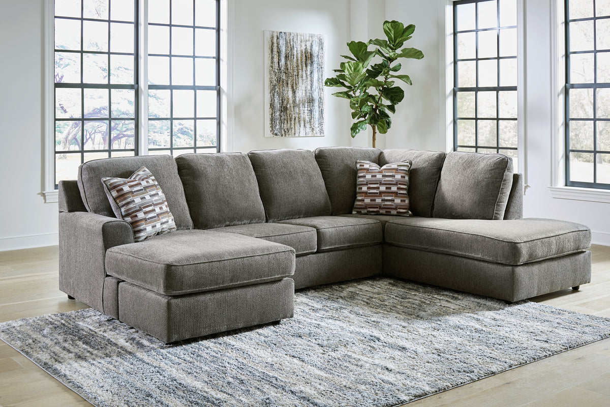 Diamond Furniture - Ashley Furniture - O'Phannon Sectional - LAF 2-Piece Sectional with Chaise / Putty - 29402S1