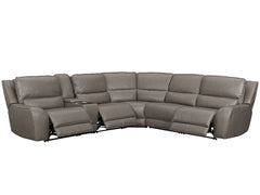 Simba Light Grey 6 Piece Power Reclining Sectional