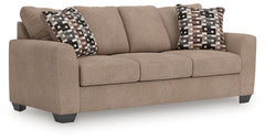 Diamond Furniture - Ashley Furniture - Triston-Peaks Living Room - Queen Sofa Sleeper / Suede - 3020439