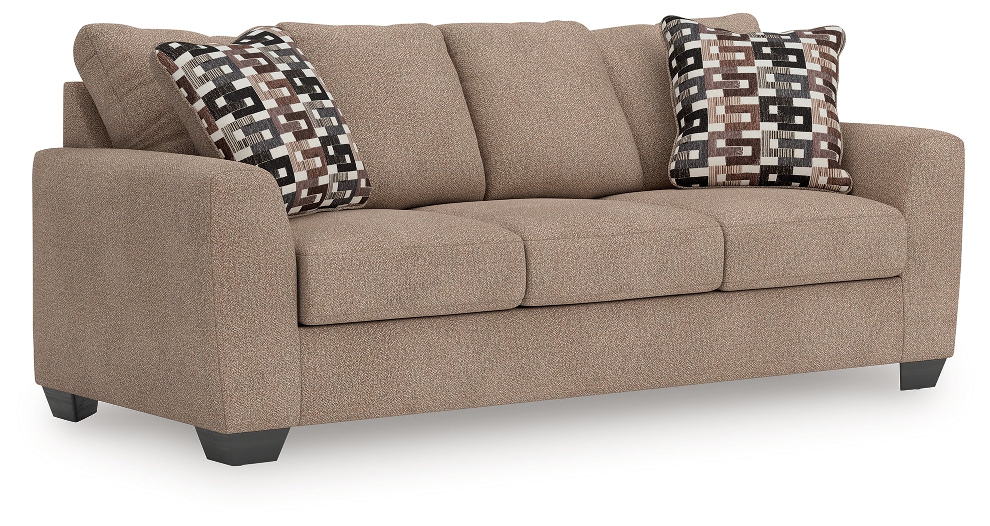 Diamond Furniture - Ashley Furniture - Triston-Peaks Living Room - Queen Sofa Sleeper / Suede - 3020439